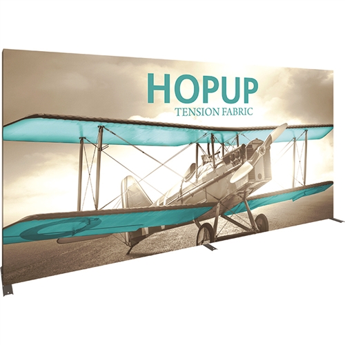 HopUp 15ft Trade Show Display with Full Fitted Graphic