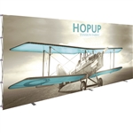 HopUp 20 ft Straight Extra Tall Tension Fabric Display [Graphic Only]