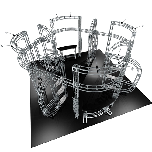 Optimus 20X20 Orbital Express Truss Exhibit Kit [Hardware only]