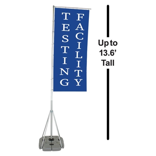 Wind Dancer 13.6' Outdoor Flag Pole