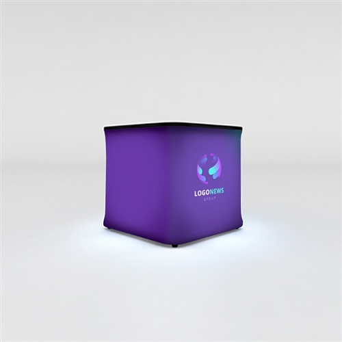 WaveLight Air Backlit Inflatable Square Tradeshow Mini Counter [Complete]
