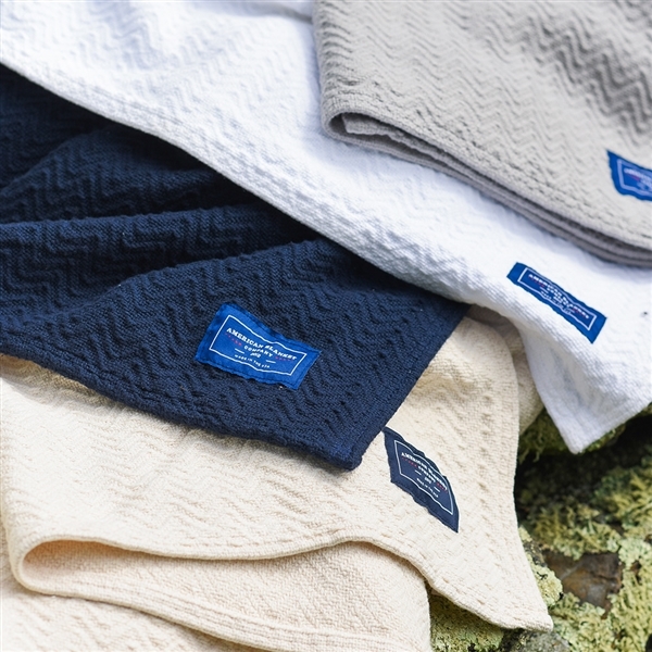 Soft 100% Cotton Blanket Chevron Weave