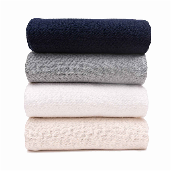 Soft Cotton Blanket Basketweave