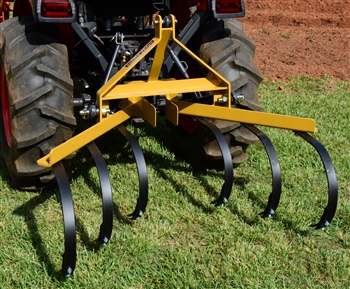 The 110 single row cultivator V2.0, features adjustment holes on each tine, and has available, an optional garden bedder, and furrowing attachment