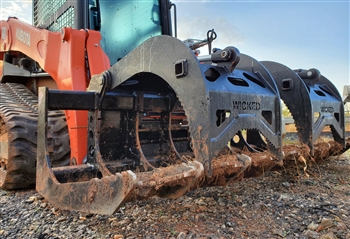 Mega Utility Tractor Wicked Root Grapple For Large Utility Tractors and Skid Steer loaders