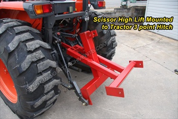 Fred Cain Tractor 3 point Hitch Scissor High Lift Hay Lift #3F