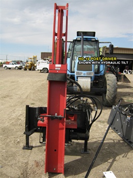 Shaver Post Driver - Model HD-10 Tractor 3pt Hitch Hydraulic Post Driver, category 2