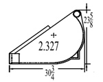 Custom Bucket side profile diagram