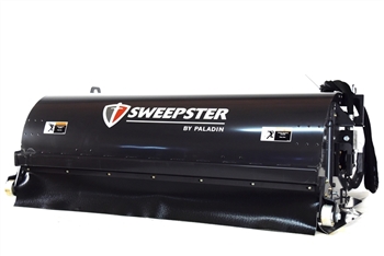 Sweepster Skid Steer, Skidsteer, Hopper Broom, Pick up sweeper, 84" Poly or Poly/Wire Brush, 10-18 or 15-25 GPM