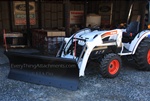 Universal Skid Steer Quick Attach Front End Loader Scrape Blade, Snow Blade X 96" Manual or hydraulic angle