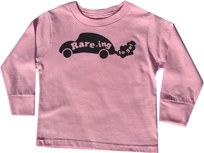 Toddler Long Sleeve Crew Neck with Raring to go logo