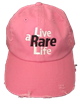 Pink Hat with Live a Rare Life logo