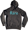 Grey sweatshirt with teal dare to be Rare logo
