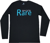 LONG SLEEVE CREW NECK WITH TEAL DARE TO BE RARE LOGO - Medium
