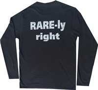 Long Sleeve Crew Neck T Shirt with RARE-ly Right Logo - Large