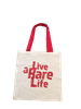 Canvas Tote Bag with Live a Rare Life logo