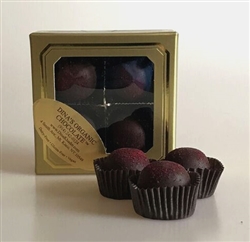 Dina's Organic Truffles Raspberry Box (4pcs)