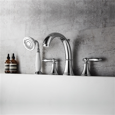 Vinnova Julius Roman Tub Faucet with Hand-Held Shower