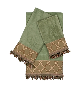 Austin Horn Classics Somerset Sage 3-piece Embellished Towel Set