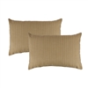 Austin Horn Classics Sunbrella Dupione Bamboo Boudoir Outdoor Pillow (set of 2)