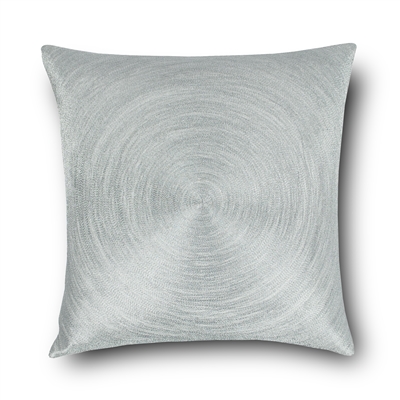 Austin Horn Classics Spiral Silver Embroidered 20-inch Luxury Pillow