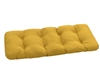 SunbrellaÂ® Spectrum Double U Outdoor/Indoor Bench Cushion (Daffodil) by Austin Horn Classics