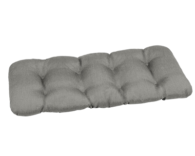 SunbrellaÂ® Spectrum Double U Outdoor/Indoor Bench Cushion (Dove) by Austin Horn Classics