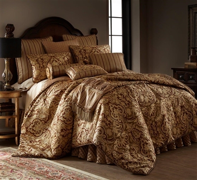 Austin Horn Classics Botticelli Brown 3-piece Duvet Set