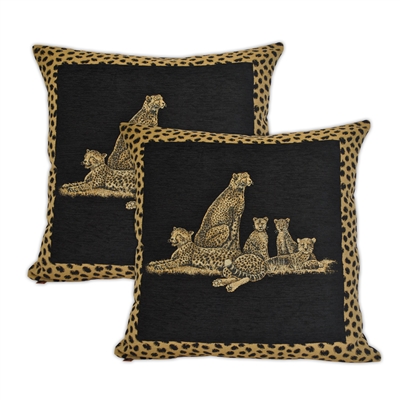 Sherry Kline Cheetah Dynasty 20-inch Decorative Pillows (Set of 2)