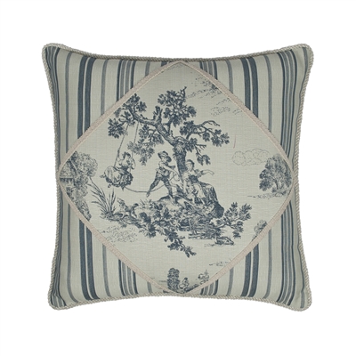 Austin Horn Classics Cosmopolitan Toile 20-inch Pillow