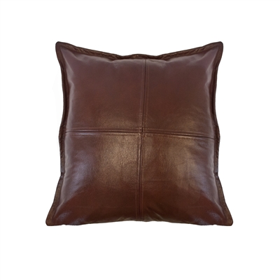 Austin Horn Classics Dakota 18-inch Leather Pillow