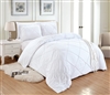 Sherry Kline Knotted Diamond White 3-piece Polyester Duvet Set