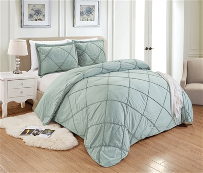 Sherry Kline Knotted Diamond Azure 3-piece Polyester Duvet Set