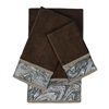 Sherry Kline Earlington Brown 3-piece Embelished Towel Set