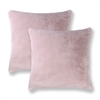 Sherry Kline Harrington Light Pink Reversible 20-inch Faux Fur Pillow (Set of 2)