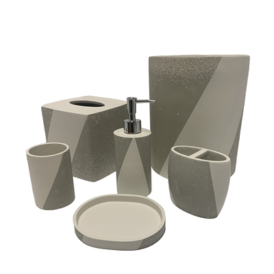 Austin horn classics 6-piece Luxor Stone Resin Bath Accessory Set