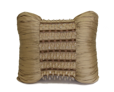 Austin Horn Classics Mondavi 13 x 18 Boudoir Silk with Beads Pillow