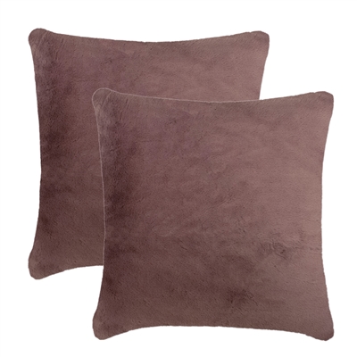 Olivia Quido Lush Blush Luxury Faux Fur 26-inch Pillow 2-pack