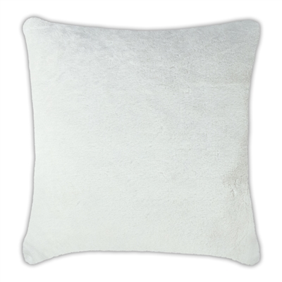 Olivia Quido Allure Ivory Luxury Faux Fur 24-inch Pillow