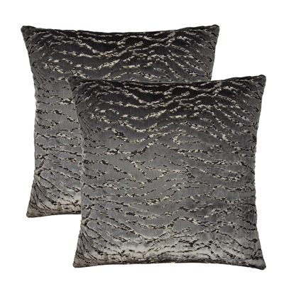 Olivia Quido Bliss Luxury Cut Velvet 20-inch Pillow 2-pack