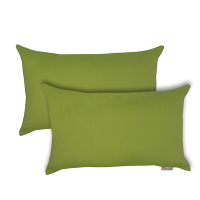 Olivia Quido Sunbrella Spectrum Kiwi Boudoir Outdoor Pillow 2-pack