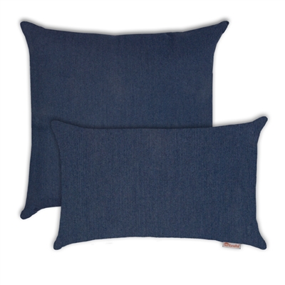 Olivia Quido Sunbrella Spectrum Indigo Combo Outdoor Pillow 2-pack