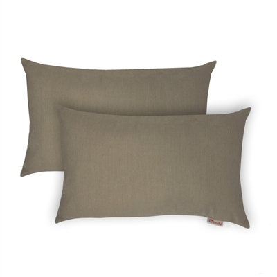 Olivia Quido Sunbrella Spectrum Sand Boudoir Outdoor Pillow 2-pack