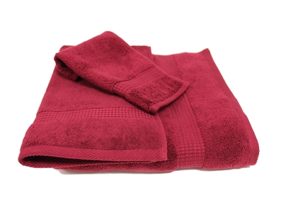 Olivia Quido Zero Twist 3-piece RED Towel Set