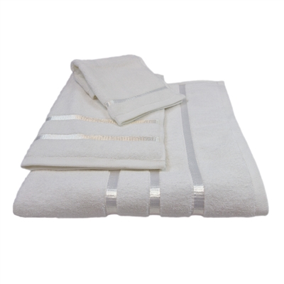 Oliva Quido Hotel Collection 3-Piece WHITE Towel Set