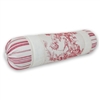 Olivia Quido Cosmopolitan Toile Red Neckroll Pillow