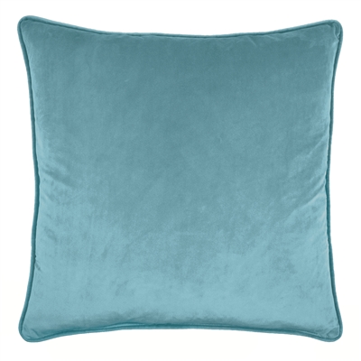 Olivia Quido Atlantic Blue 24-inch Velvet Pillow