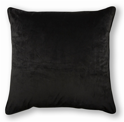Olivia Quido Black 24-inch Velvet Pillow