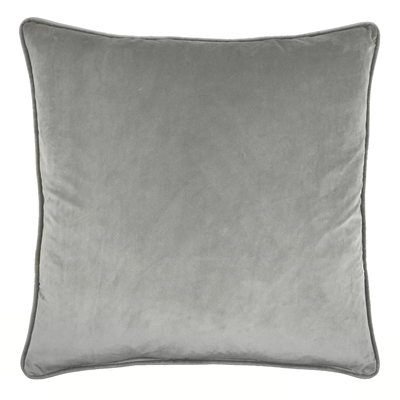 Olivia Quido Silver Grey 24-inch Velvet Pillow