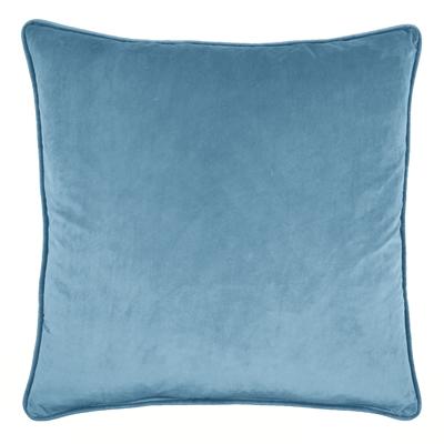 Olivia Quido Teal Blue 24-inch Velvet Pillow